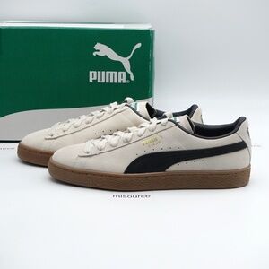 NEW Size 9 Men's PUMA Suede Terrace Sneakers 396451-09 Alpine Snow/Gum